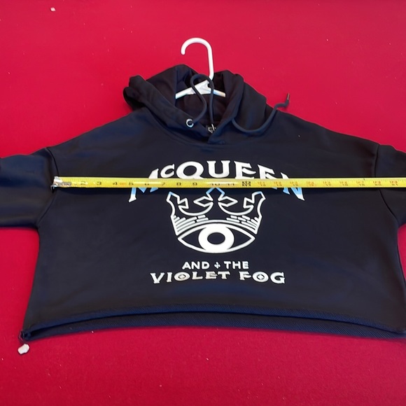 McQueen and Violet fog size S Black hooded, shirt, - Picture 8 of 8
